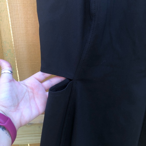 Calvin Klein Black Side Cut Out High Neck Sheath Dress - Size 6 - Picture 8 of 14